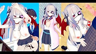 【エロゲーコイカツ！】VTuber 魔界ノりりむ3DCG巨乳アニメ動画(バーチャルYoutuber)[Hentai Game Koikatsu! Makaino Ririmu (Anime 3DCG