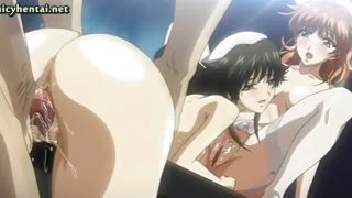 Hentai licking a cunt and gets laid