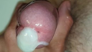 Close-up fast thick oiled cumshot, 4k, 60fps