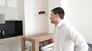 Maskurbate Straight Euro Real Estate Broker Masturbating