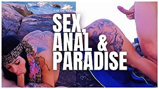 SEX IN PARADISE ANAL ASS GIRLFRIEND AMADORA PUBLIC BEACH - SEXDOLL 520