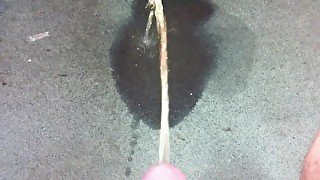 Pissing on girlfriends carpet over her own pee stain