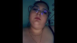 Sexy BBW SSBBW Smoking in Lingerie