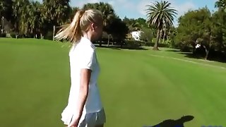 perky young blonde golfer needs fucking