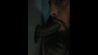 Sucking Black Cock At The Gloryhole