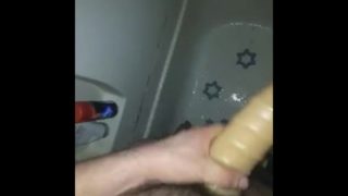 Anal stroker shower-time play 