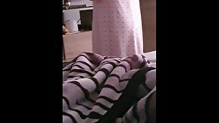 Schoolgirl step sister Caught Watching Porn Gets Load on Face from step brother (hard fuck)