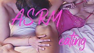 Italian Girl Amazing ASMR pierced pussy licking on my first date - huge orgasms