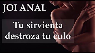 JOI ANAL - Sirvienta destroza tu culo