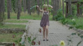 Sugar golden-haired Russian young gal Feeona A