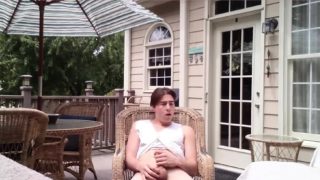 Amateur Twink Cole Stroking Outdoors