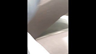 Step mom full naked get fucked in the car by step son while dad shopping food