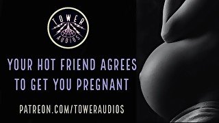 YOUR HOT FRIEND GETS YOU PREGNANT (erotic audio for women) M4F dirty talk audioporn role-play filthy