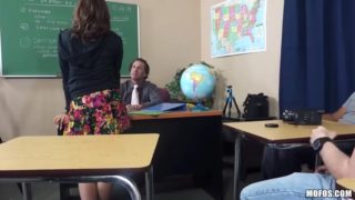 Curvy latina college chick sophia torres is punished by teacher in anal way