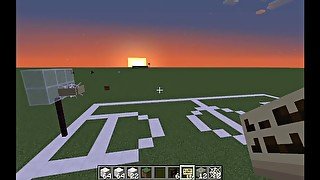 How to easily build a basketball court in Minecraft (tutorial)