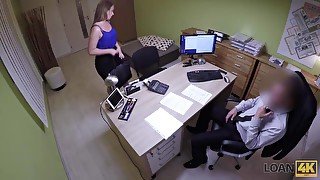 Bad agent fucks good student girl and approves her documents