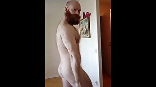 Naked guy showing his ass