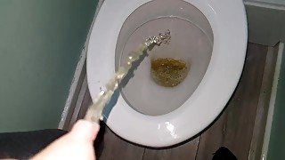 Pissing all over in slo-mo! YOU KNOW YOU WANT MY GAY PISS IN YOUR MOUTH