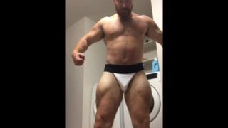 Vid Request Preview OnlyfansBeefBeast Musclebear Jockstrap Flexing. Hot guy muscle worship sexy bear