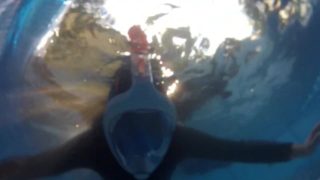 Underwater Easybreath Snorkel Dive Test with Neopren