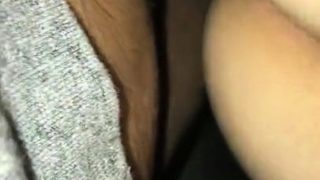 Amazing ebony chick rides a big black cock hardcore