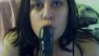 SUPER HORNY SEXY LATINA BBW WITH DILDO