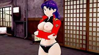 Neon Genesis Evangelion Misato wants INTIMATE SEX Hentai POV