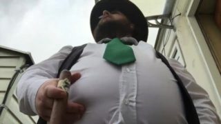 low angle fancy fat cowboy smoke clip