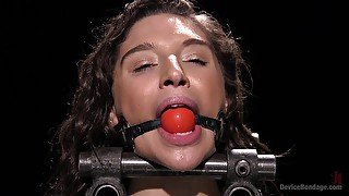 handsome guy destroys Abella Danger's wet pussy with huge sex toy