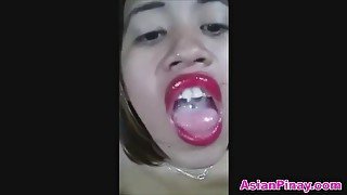 Asian amateur wants to swallow cum