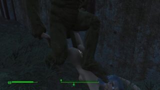 Mutant roughly fucked a girl in the ass after the battle | Porno Game, 3D