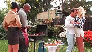 Barbecue party turns into a hot group fuck with sexy dick hungry sluts