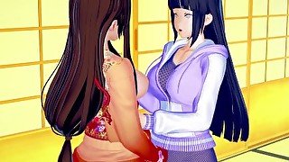 Naruto Hinata x Hanabi Lesbian Hentai