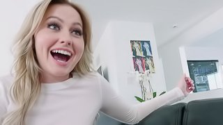 Attractive Britney Light sucking a cock and bouncing on it