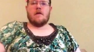 fat fat faggot crossdresser