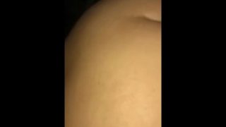 Fucking girlfriend reverse cowgirl side on POV