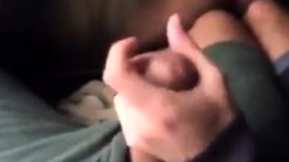 stranger public bus handjob cumshot