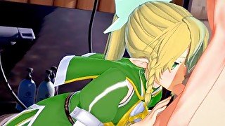 SAO: FILLING LEAFA'S PUSSY (3D Hentai)