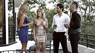 Elegant man deep fucks wife's best friends, a hot MILF