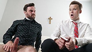 Priest James Fox fucking a slutty lil' sinner, Brent North