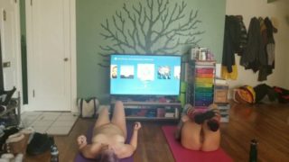 Chubby Girlfriends Full Body Stretch