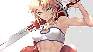 HentaiAnimeJOI - Mordred Tests Your Saber (Stroke To The Beat Challenge)