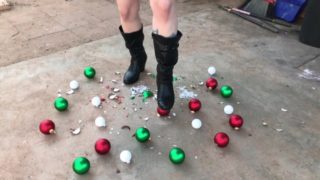 Christmas in July- Ball Busting in Boots ASMR