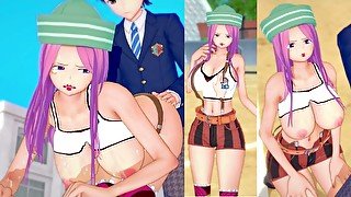 【エロゲーコイカツ！】ワンピース ジュエリー・ボニー3DCG巨乳アニメ動画[Hentai Game Koikatsu! ONE PIECE Jewelry・Boni(Anime 3DCG Video)