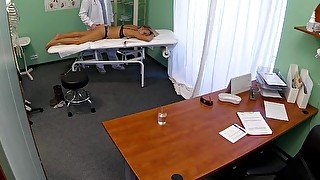 FakeHospital Surprise creampie for girl with small pussy and nice ass