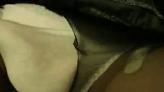 Crossdresser sissy ripping pantyhose with cumshot. CD trap