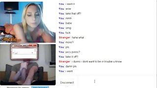 Hot 25yo blonde american girl has cybersex with a german guy