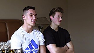 Fast-paced anal with Blake Michael and Travis Youth