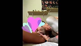 REAL FEMALE ORGASM - licking delicous LATINA pussy until shaking ORGASM