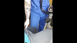 Nurse Home Visit: Tattooed Nurse encourages rehab patient